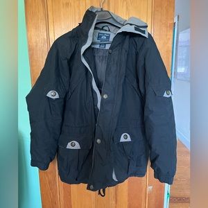 (NEW) John Blair gray and black size large mens winter coat